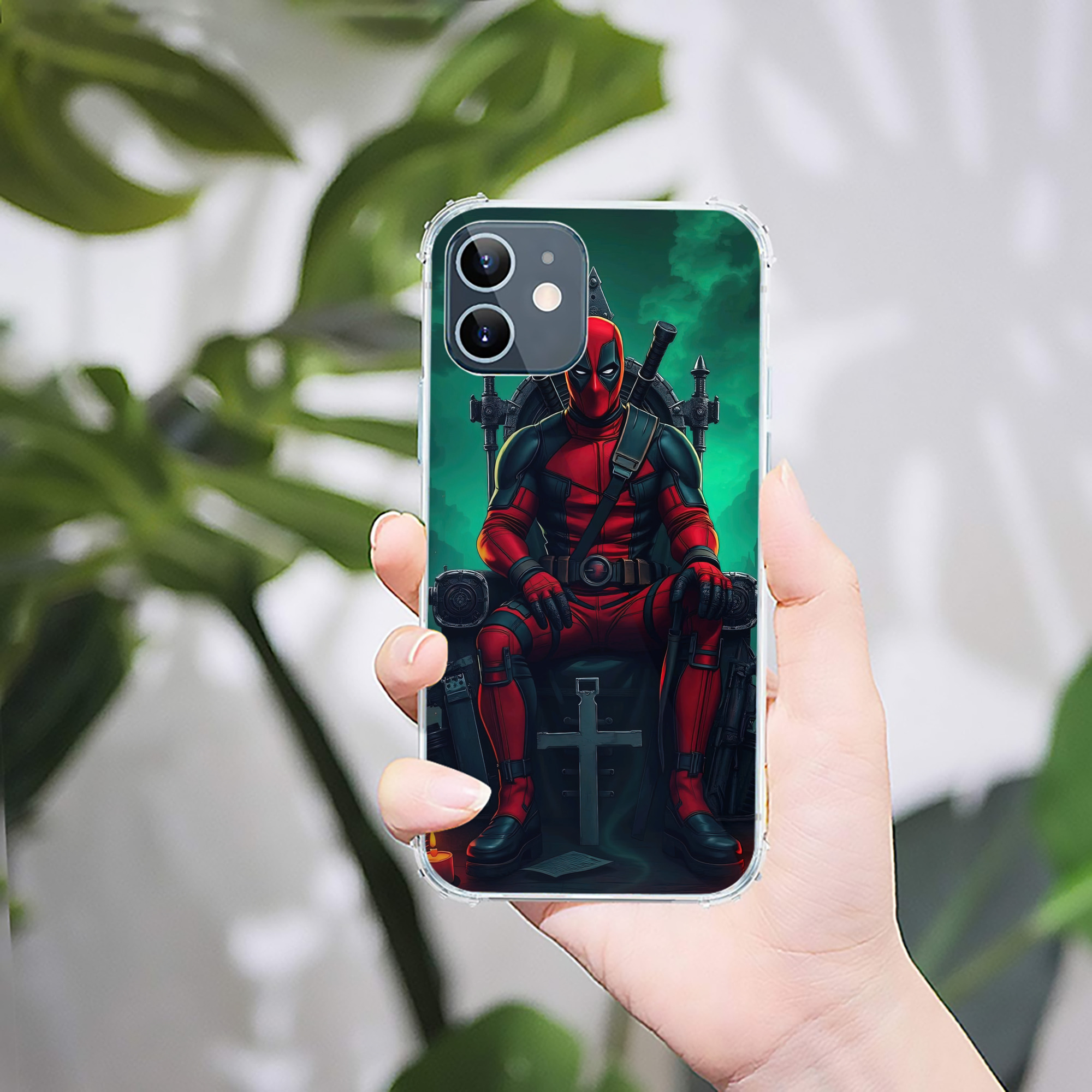 （画像用） Deadpool デッドプール 【iPhone 12シリーズ対応】透明スマホケース（クリアソフトケース）